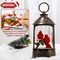 Christmas Snow Globe Lantern, Glitter Lighted Cardinal Snow Globe with Music,Musical Christmas Decorations USB and Battery Operated, Christmas Decor